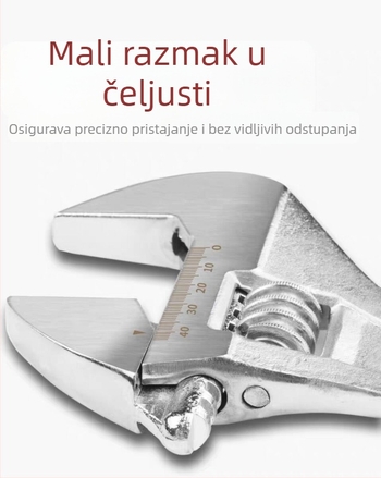 Kingmas 8-inčni podesivi ključ, lijevano željezo, višenamjenski alat