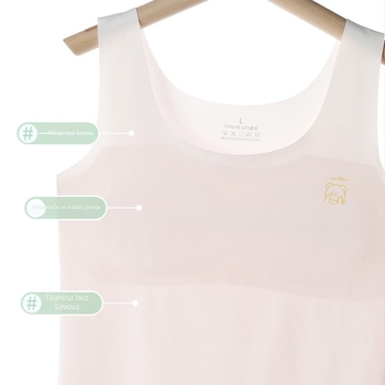 Prozračni letnji prsluk za djevojčice uzrast 9–13 godina, tkanina ice-silk