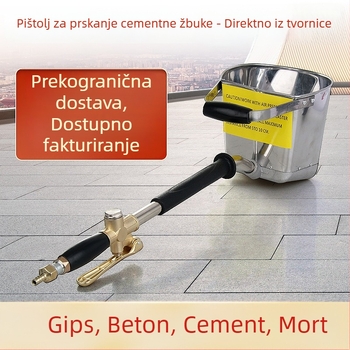 Pistolj za prskanje cementnog maltera za unutarnje i vanjske zidove, pneumatski alat, automatska mašina za prskanje morta