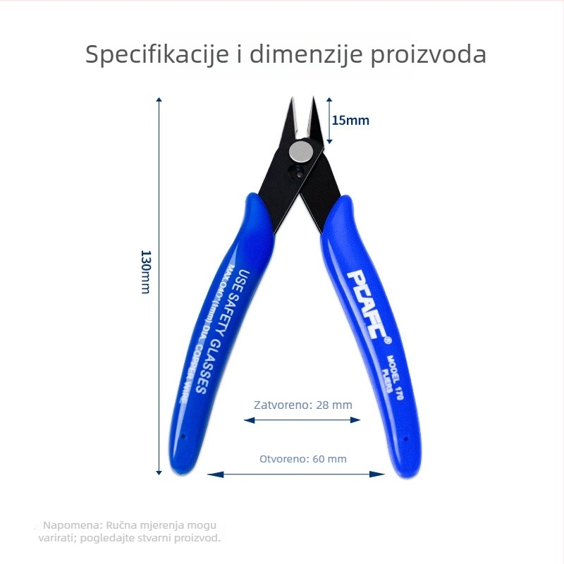 Ruyi klešta za precizno rezanje žice, mini model 170, 107F1
