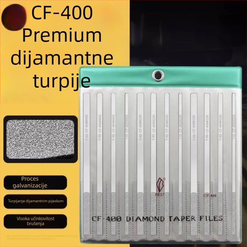 CF-400 Dijamantne pilnice – ultra-fini set za brušenje metalnih legura i završnu obradu kalupa