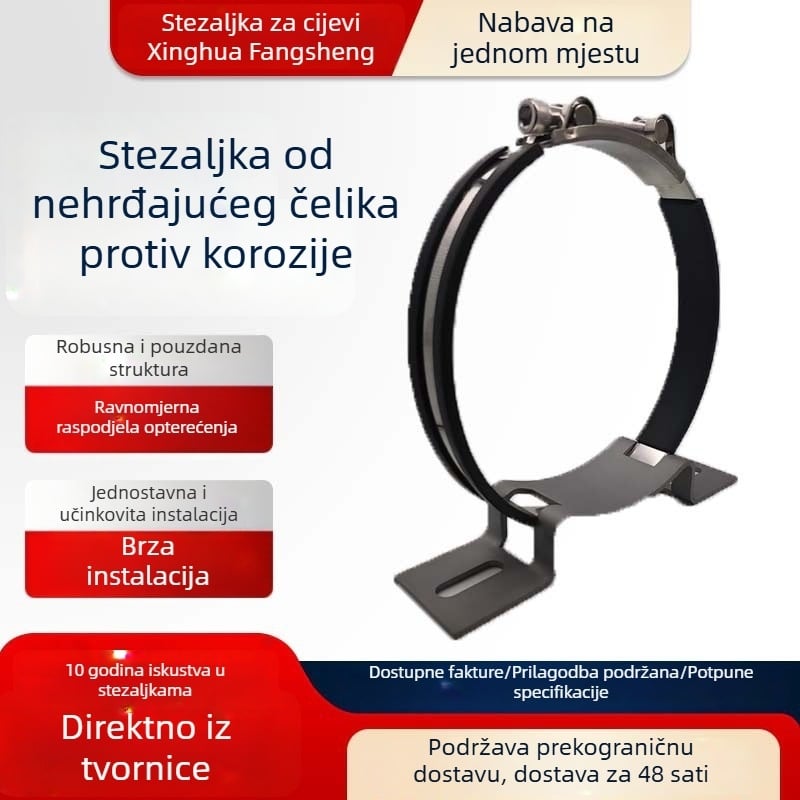 Europski stil jednostruka cijevna stezaljka – teška, izdržljiva, otporna na habanje