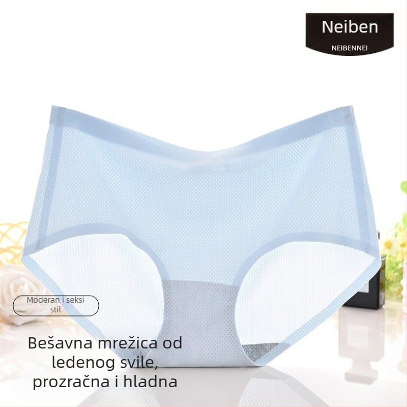 Bešivne ženske gaćice od Ice Silk s pamukom u području prepona i prozračnom mrežastom konstrukcijom