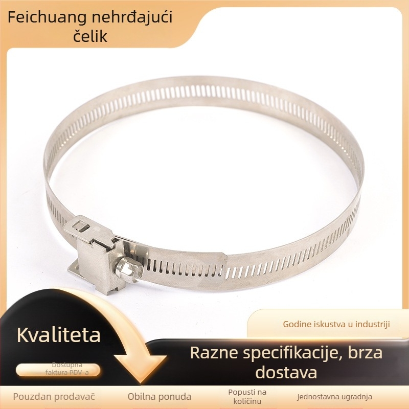 Čep za cijevi od 304 nehrđajućeg čelika, ojačani, s proširenim izolacijskim omotačem, brzi otpuštanje, za nadzemne cijevi, širina 18,5 cm