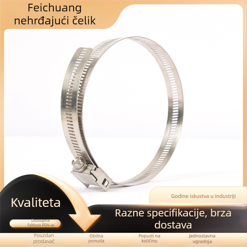 Čep za cijevi od 304 nehrđajućeg čelika, ojačani, s proširenim izolacijskim omotačem, brzi otpuštanje, za nadzemne cijevi, širina 18,5 cm