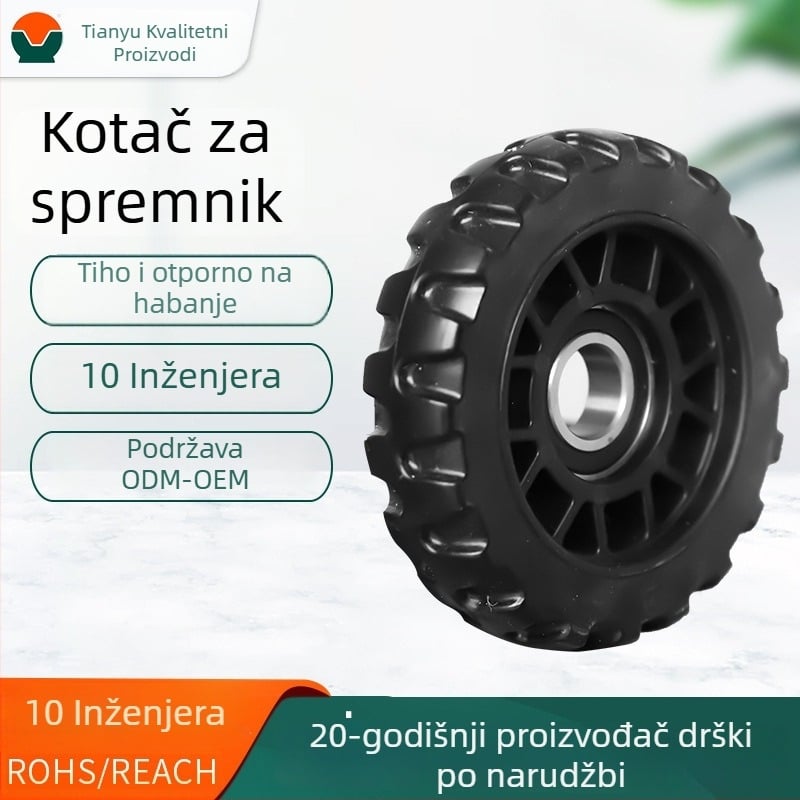 Težinski kotač s ležajem, tiho apsorbira udarce PP, protuklizno kolo za prtljagu