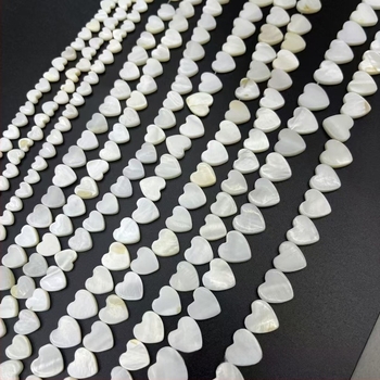 Perle od školjke slatke vode u obliku srca, s rupom za bušenje, 6-20 mm, 15 mm veličina, DIY dijelovi za nakit za ogrlice i narukvice