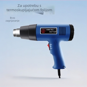 Yizhuo Industrijski pištolj za vrući zrak s regulatorom temperature za zagrijavanje termoplastike, film za toplinsko skupljanje, zavarivanje plastike i primjena automobilskog filma