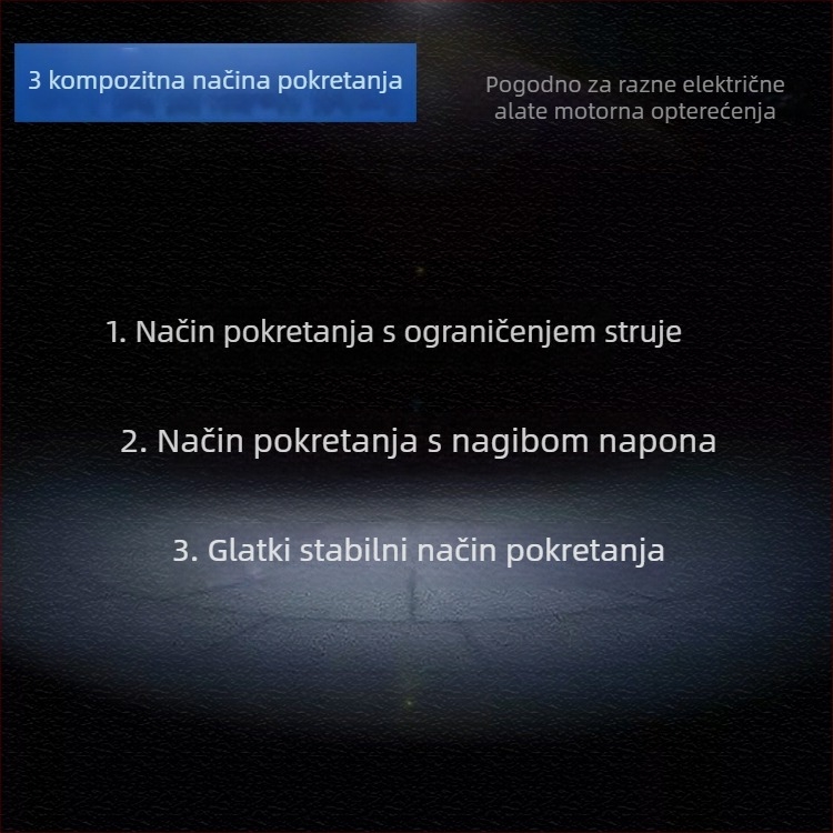 Prekidač mekog pokretanja za snažne alate, kompatibilan s kutnim brusilicama od 180/230 mm i strojevima za kanale