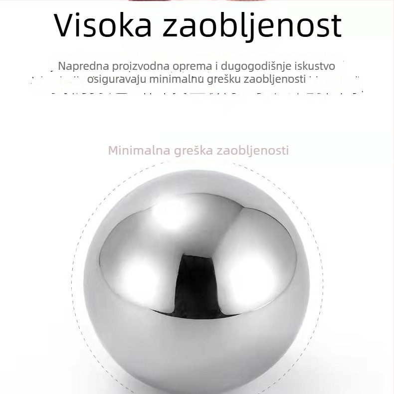 Precizne kuglice od ugljičnog čelika, promjer 3,0–50 mm, otporne na habanje, polirane i kaljene