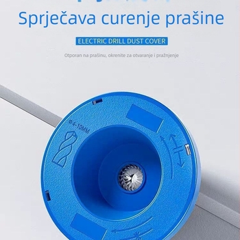 Dodatak za skupljanje prašine za električni bušač, prašinski pokrov i posuda za prašinu za kućne bušilice