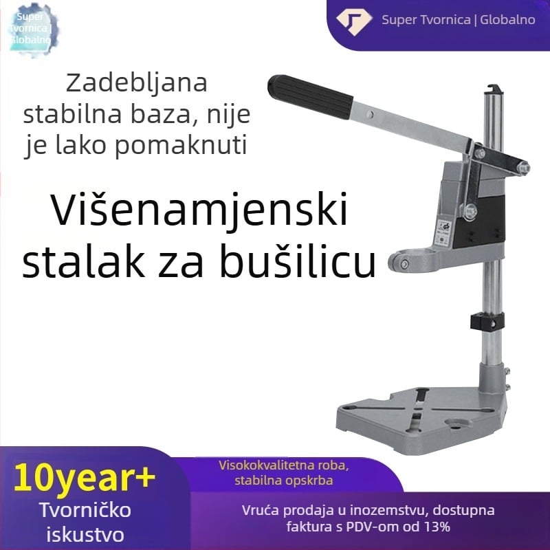 Višenamjenski stalak za električnu bušilicu i kutnu brusilicu, kućni stolni stalak za bušilicu