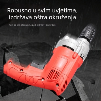 Plug‑in bušilica s pistol-grip ručkom i kladivom, višenamjenska električna bušilica za drvo, metal i beton