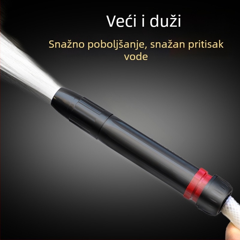 Crna dijamant visokotlačna vodena pištolj za kućnu i vrt — direktni mlaz, za pranje automobila te zalijevanje cvijeća i povrća, mlaznica u obliku cuclice