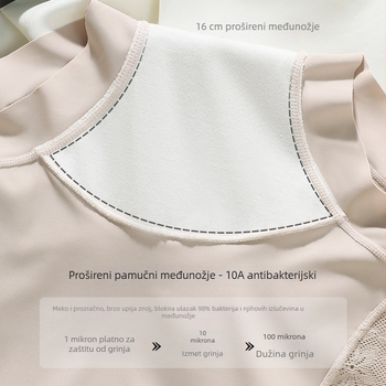 Ženske boxerice od Ice Silk – prozračne ljetne donje gaće, zaštita od prozirnosti, bez šavova, srednji porub