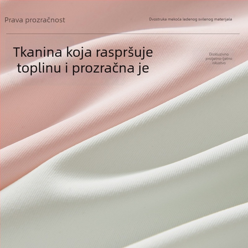 Bešivne ženske gaćice od Ice Silk, visoki struk, antibakterijski predeo, plus veličina, lagane za ljeto