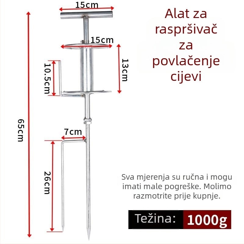 Alat za zakretanje crijeva za navodnjavanje