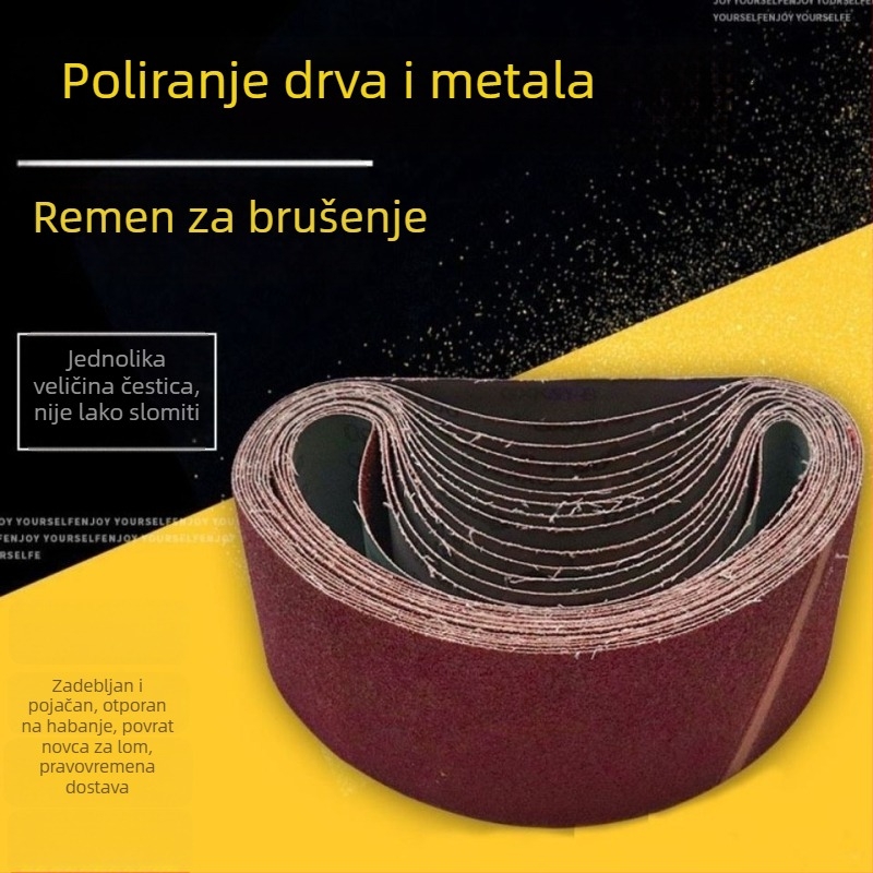 Brusna traka 610x100 za tračnu brusilicu – Poliranje drva i metala, otporna na habanje
