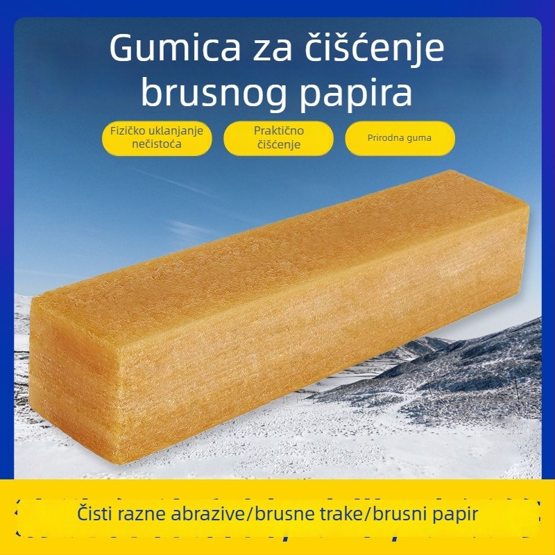 Dvostruka gumica s abrazivnim papirom za čišćenje skateboarda