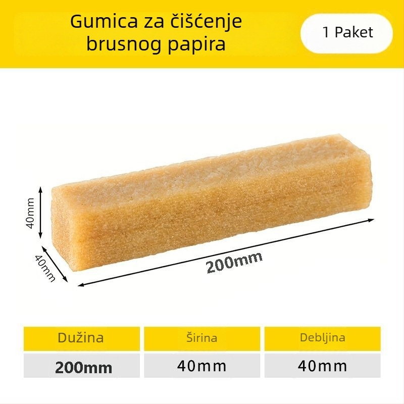 Dvostruka gumica s abrazivnim papirom za čišćenje skateboarda