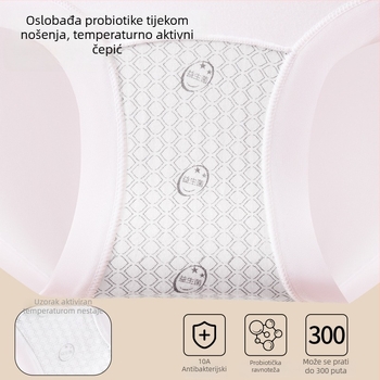 Lyocell žensko donje rublje u plus veličini, srednji pojas za kontrolu trbuha, 10A antibakterijsko, produženi preponski dio, prozračno i nježno prema koži