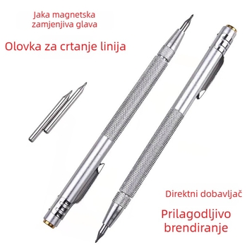 Magnetna olovka za crtanje, dijamantna gravira i marker od volfram čelika s zamjenjivim vrhom