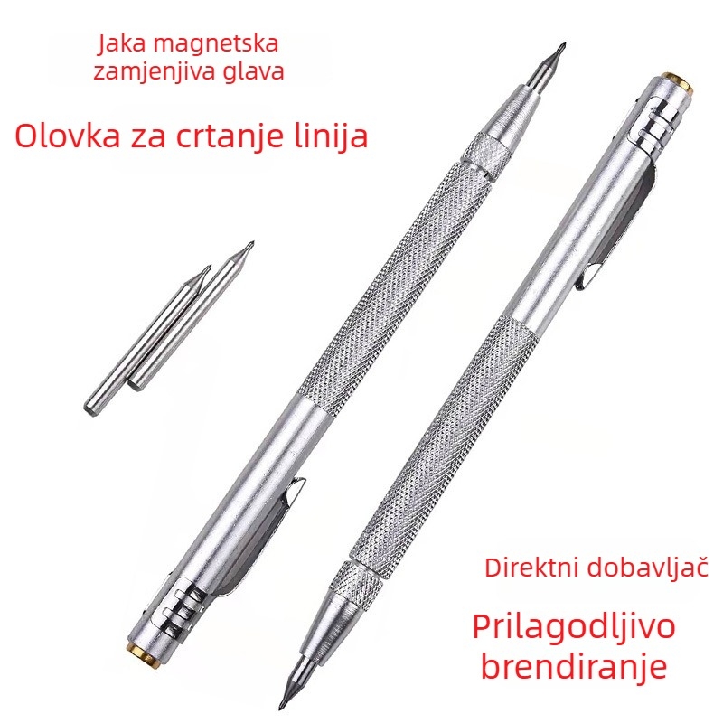 Magnetna olovka za crtanje, dijamantna gravira i marker od volfram čelika s zamjenjivim vrhom