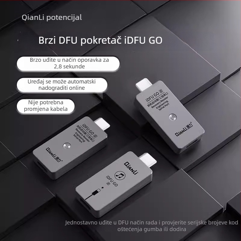 Potential iDFUGO Treća generacija 15-serija Apple alat za flešanje mobitelskih uređaja, DFU oporavak u inženjerskom načinu