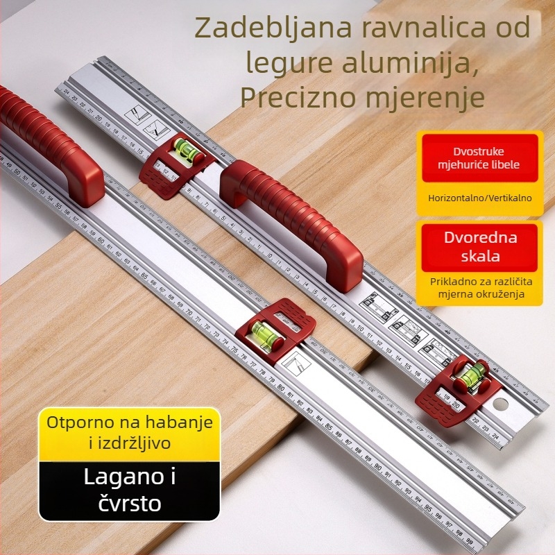 Industrijska kvaliteta, visoka preciznost, višenamjenski libela s ljestvicom, kompaktno otporan na habanje s ručkom i debelim dizajnom za vješanje slika