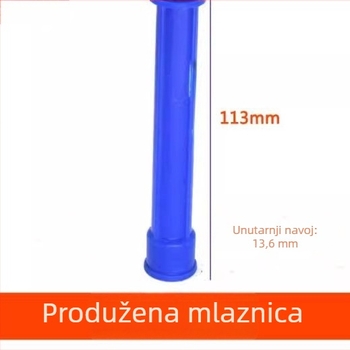 Sobo pneumatska pištola za ljepilo za lim, adapter za produženje s malim navojem, prijelaz s unutarnjeg na vanjski navoj, mlaznica za silikon
