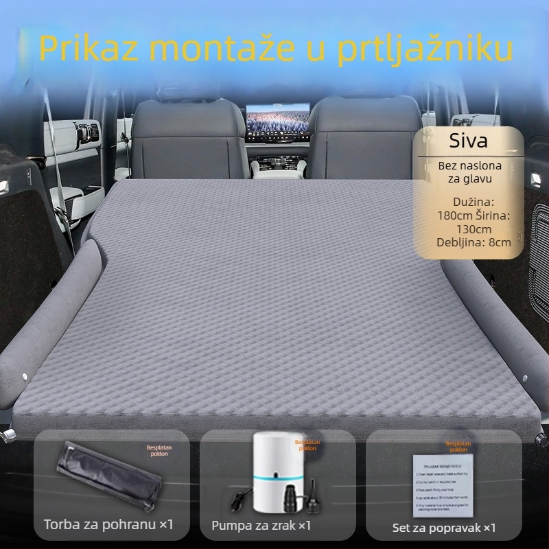 Madrac za putovanje u SUV-u — stražnji madrac za spavanje, napuhivač za prtljažnik