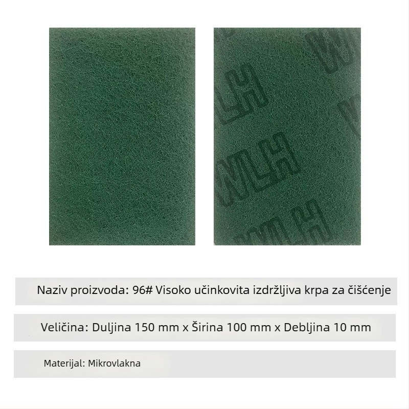 96# Visoko učinkovite krpe za čišćenje za catering i industrijsku upotrebu, najlonska vlakna + emery, serija 8698, mikrovlaknasti dijamantni abraziv