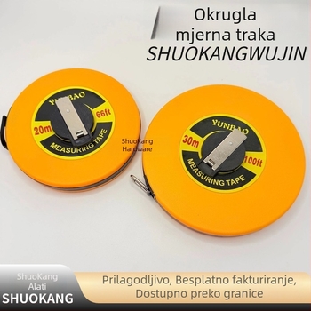 Inženjerska mjerna traka, vodootporna vlaknasta traka, disk mjerni traka, 10–100 m