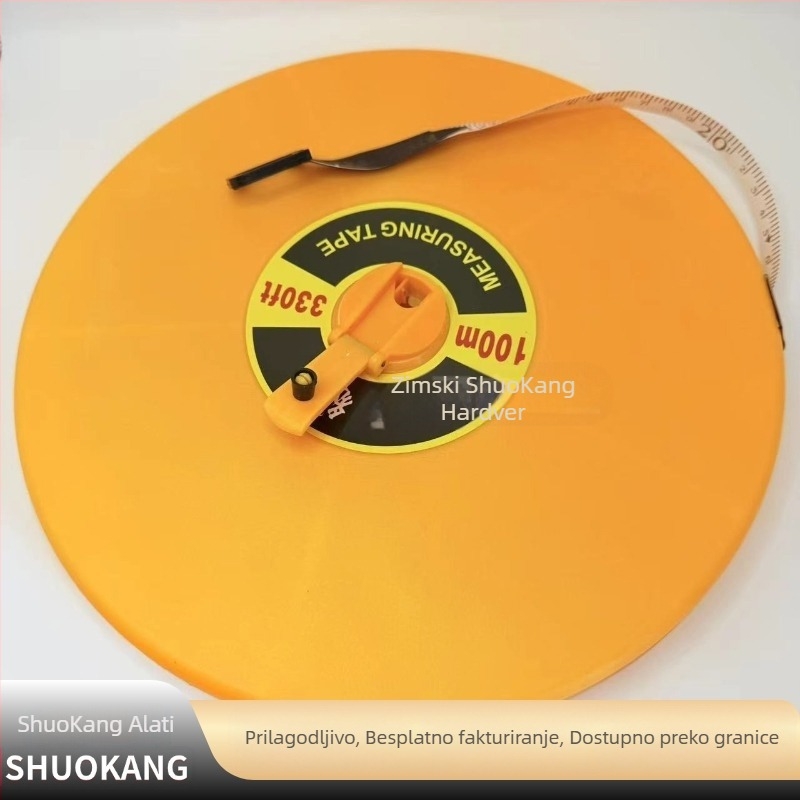 Inženjerska mjerna traka, vodootporna vlaknasta traka, disk mjerni traka, 10–100 m
