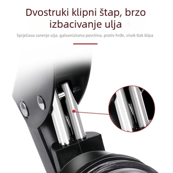 Ručni pištolj za masnoću s prozirnim injektorom, visokog tlaka, za ekskavatore i utovarivače; kompaktan, pogodan za jednokratno i dvostruko djelovanje klipa, štedi napor