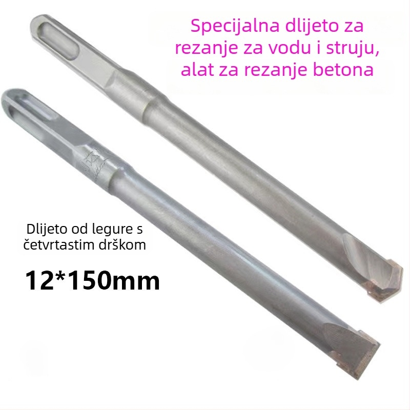 Willida Set bušilica i dlijeto s kvadratnim osovinom od legure za bušenje udarnim čekićem – beton i zidovi od opeke