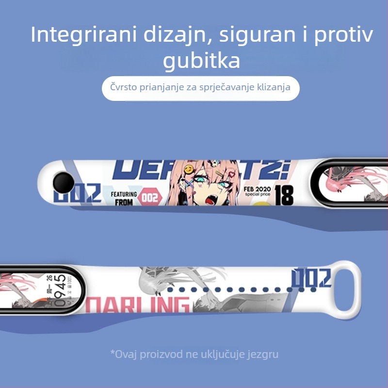 Narukvica za zamjenu u karikaturalnom stilu za Xiaomi Mi Band 4/5 i Mi Band 6, NFC verzija