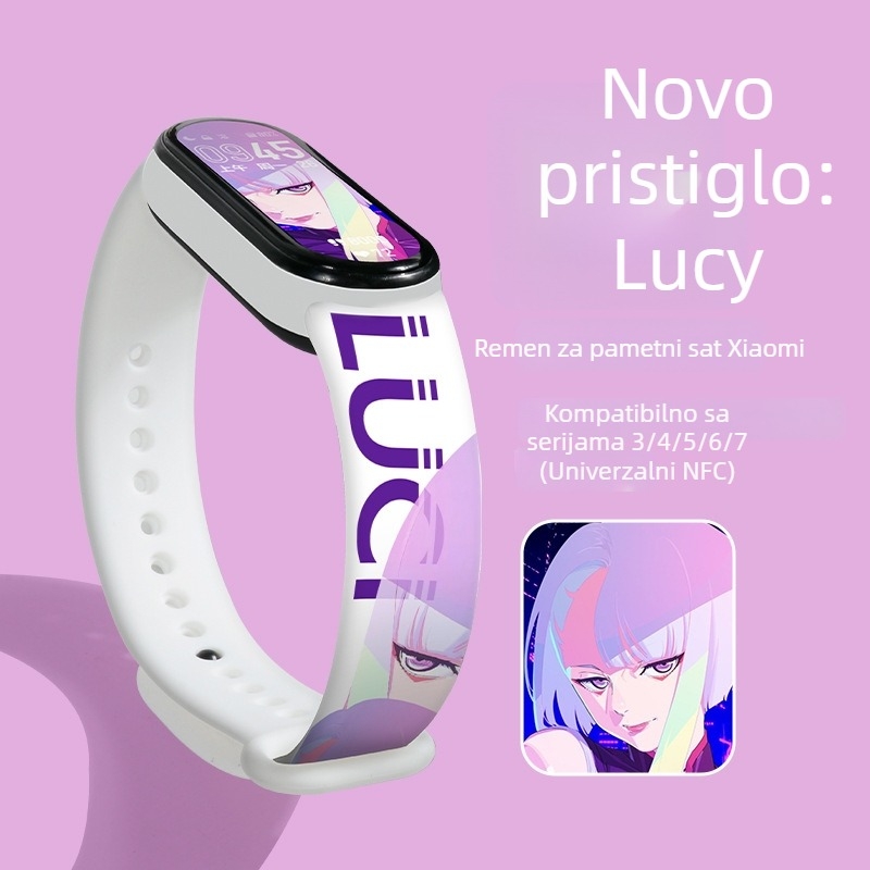 Narukvica za zamjenu u karikaturalnom stilu za Xiaomi Mi Band 4/5 i Mi Band 6, NFC verzija