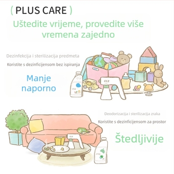 CCZ Električni kućni sprej za dezinfekciju, s 1 L tekućine na bazi hipokloro kiseline za pročišćavanje zraka u prostoru