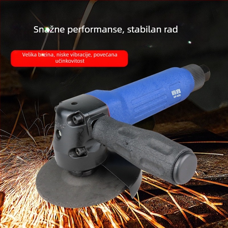 Kaobao pneumatska kutna brusilica od 4 inča za rezanje i poliranje, industrijske klase, disk za brušenje 100 mm