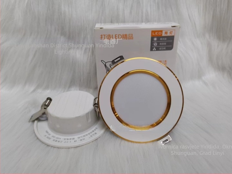 LED ugrađena stropna downlight, 7W, Bull-Eye rasvjetna svjetiljka za dnevni boravak, okruglo aluminijsko tijelo, otvor promjera 7,5 cm