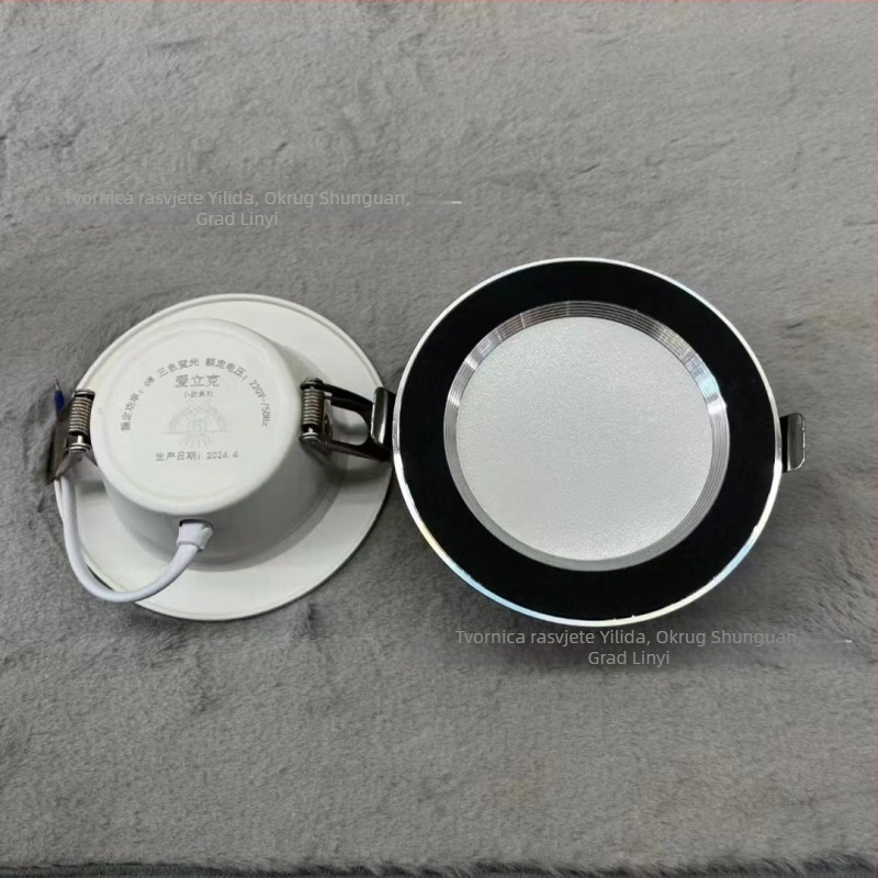LED ugrađena stropna downlight, 7W, Bull-Eye rasvjetna svjetiljka za dnevni boravak, okruglo aluminijsko tijelo, otvor promjera 7,5 cm