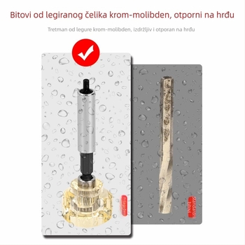 Njemačkog stila kratki set bitova za odvijač, Phillips i hex bitovi, magnetski