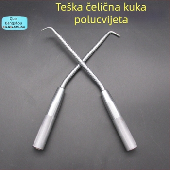 Težak čelični kuka za armiranje od 45# čelika, za graditeljstvo i zidarske alate