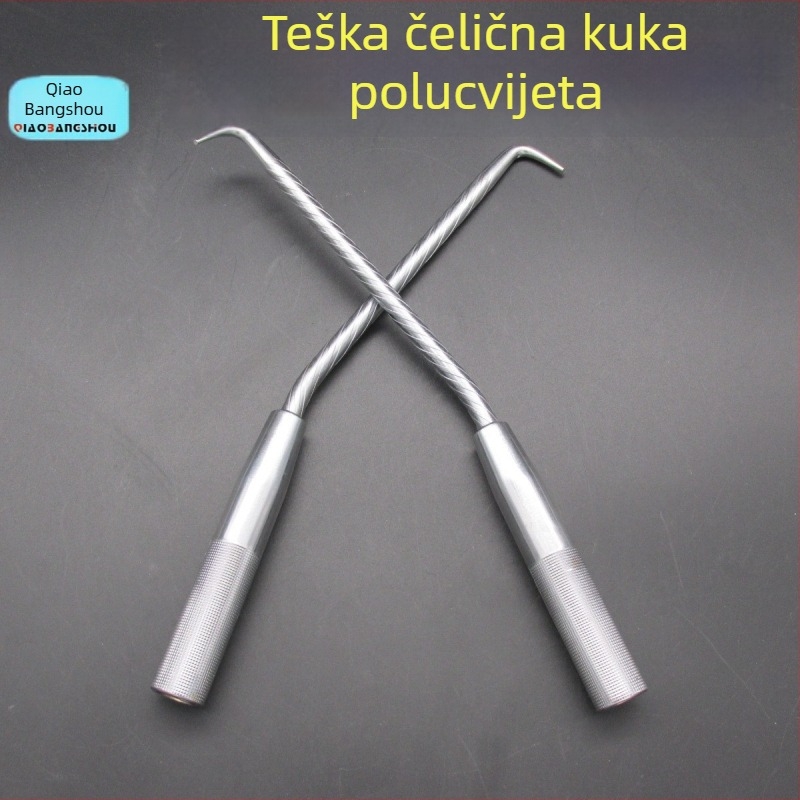 Težak čelični kuka za armiranje od 45# čelika, za graditeljstvo i zidarske alate