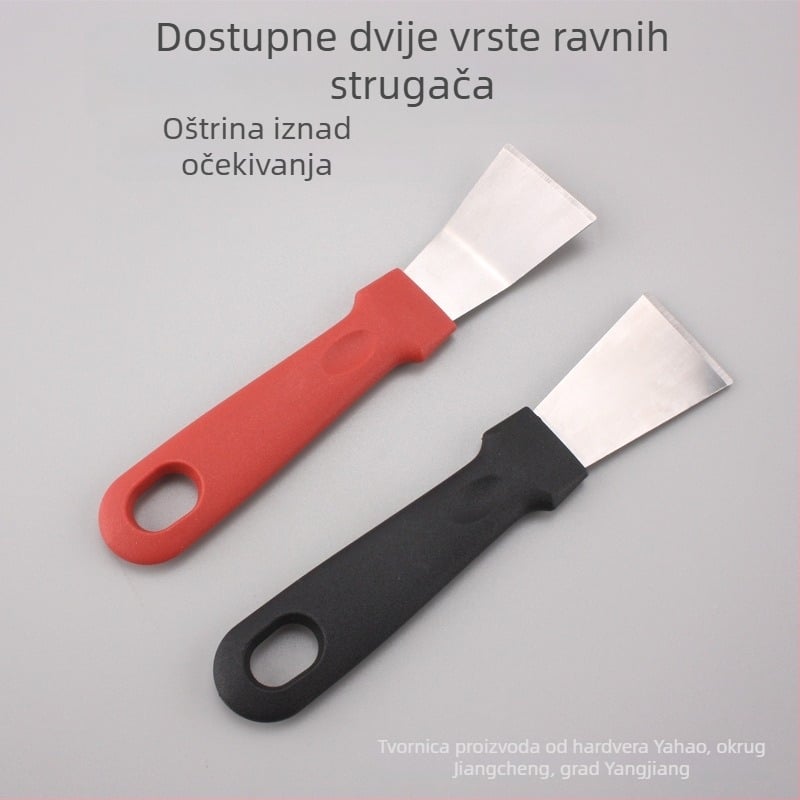 Set alata za čišćenje kuhinje od nehrđajućeg čelika — strugalica za napa i alat za odmrzavanje hladnjaka