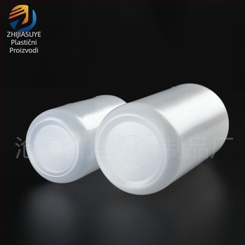 Plastična boca za ispiranje s izvučenim izljevom, laboratorijska, bijela, 250 ml/500 ml, s mjernom skalom