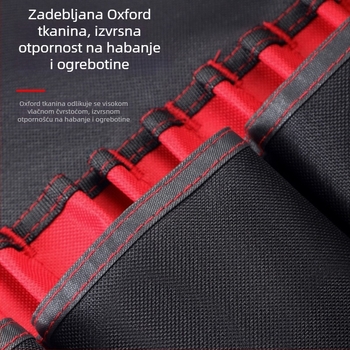 Višenamjenska torba–kofer za alate s više džepova, debeli Oxford platno, vodootporna, otporna na ogrebotine i habanje, velika kapacitet