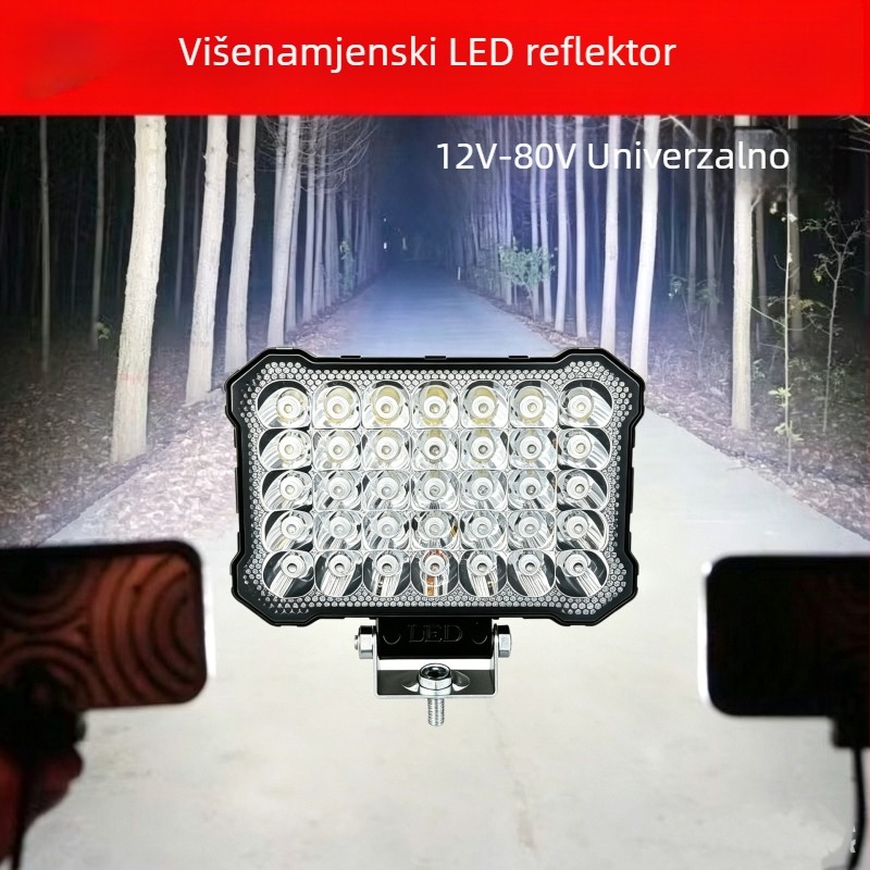 LED reflektor za kamione visoke svjetline, svjetlo za vožnju unatrag, vodootporan ultrajaki floodlight za građevinske strojeve, viličare i bagere