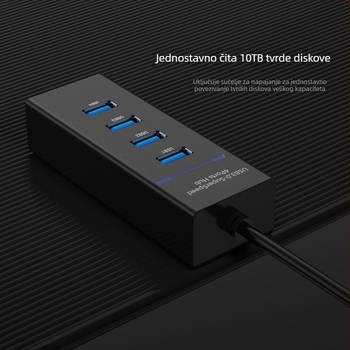 USB 3.0 hub, 4-portni proširivač za prijenosna računala